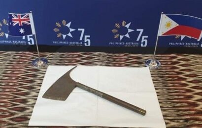 Australia returns recovered mid-20th century Igorot axe to PH
