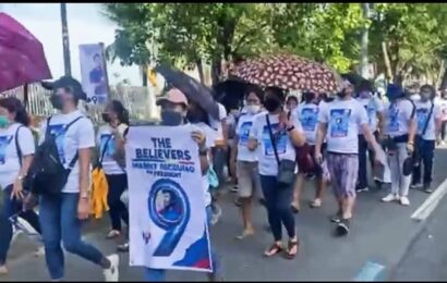 Pacquiao supporters hold prayer March; declares only Pacquiao has the genuine heart to help labor sector
