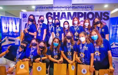 UAAP SEASON 84 CHAMPION NU LADY BULLDOGS MAKE A STOP AT SM CITY BALIWAG