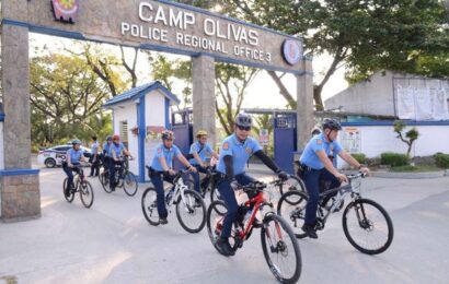 Kapulisan sa CL nagsagawa ng “Bisikleta Iglesia”, 3K pulis ikinalat