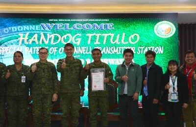 DENR awards special patent to O’Donnell transmitter station