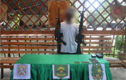 Agta NPA member yields 2 high powered firearms in Aurora