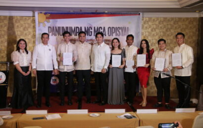 Howard takes oath as new Bulacan SK Federation