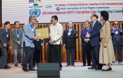 CIBAC REP. BRO. EDDIE CONFERRED WORLD INTEGRITY AWARD BY AN INT’L ANTI-CORRUPTION BODY