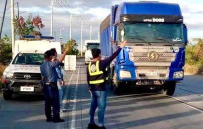 BENRO, PNP seize 85 violating transport trucks in Bulacan