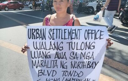 Relokasyon bago demolisyon sa Northbay Boulevard sa Tondo, hiniling