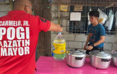 Lazatin orders distribution of drinking water in Jaovil, Brgy. Pandan