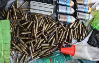 Soldiers recover various war materials and subversive documents in Aurora