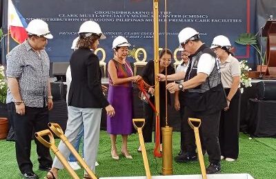 Aktuwal na konstruksiyon ng Clark Multi-Specialty Medical Center, pinasimulan ni First Lady Marcos