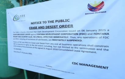 CDC issues Cease and Desist Order to Fontana