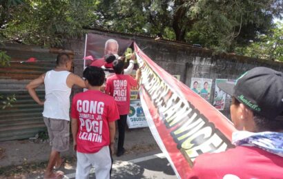 LAZATIN LEADS ELECTION POSTER CLEAN UP IN PAMPANGA FIRST DISTRICT