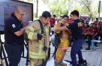 91 Cagayan Valley students troop to SBF for Fire Dept educ’l tour