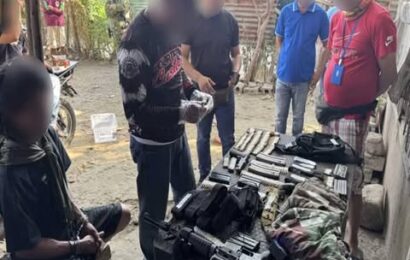 2 arrested, weapons seized in Arayat police serve of SW