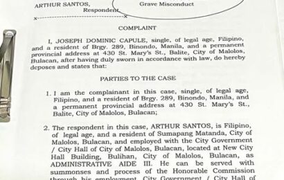 Kawani ng Malolos City gov’t inereklamo