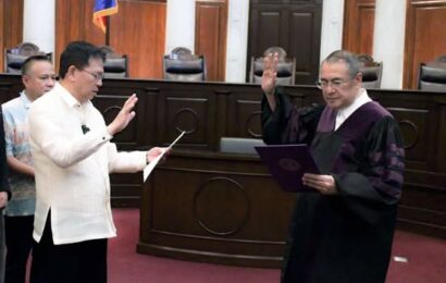 BRO. EDDIE TOOK OATH OF OFFICE BEFORE CHIEF JUSTICE GESMUNDO