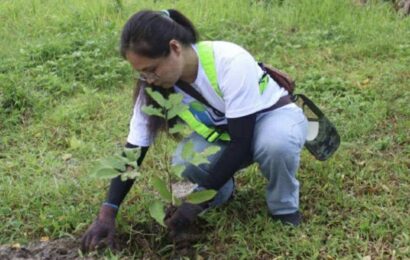 Balibago Waterworks marks 3rd year of reforestation, plants 1K trees