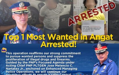 Top 1 most wanted arestado, droga at baril nasamsam