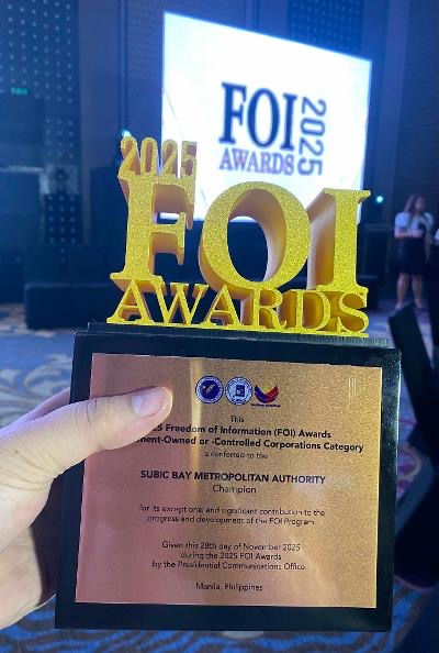 SBMA champions 2025 FOI awards among GOCCs