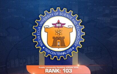 Nueva Ecija State U ranks among top public universities in AppliedHE ASEAN 2026