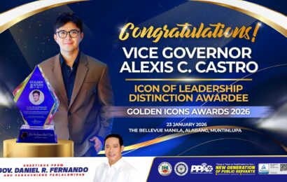 VG Castro recognized for compassionate leadership at Golden Icons Awards