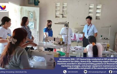 DTI guides women’s group in Nueva Ecija to sustain sewing enterprise